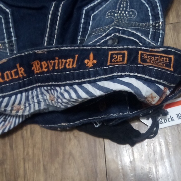 Rock Revival Women's 26 Scarlet Skinny Embellished Rhinestones NWT - Picture 7 of 8